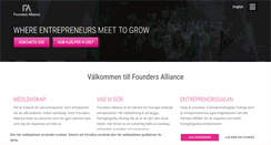 Desktop Screenshot of foundersalliance.com