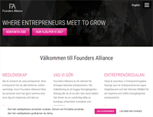 Tablet Screenshot of foundersalliance.com